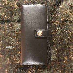 Leather Coach Check/Money Wallet